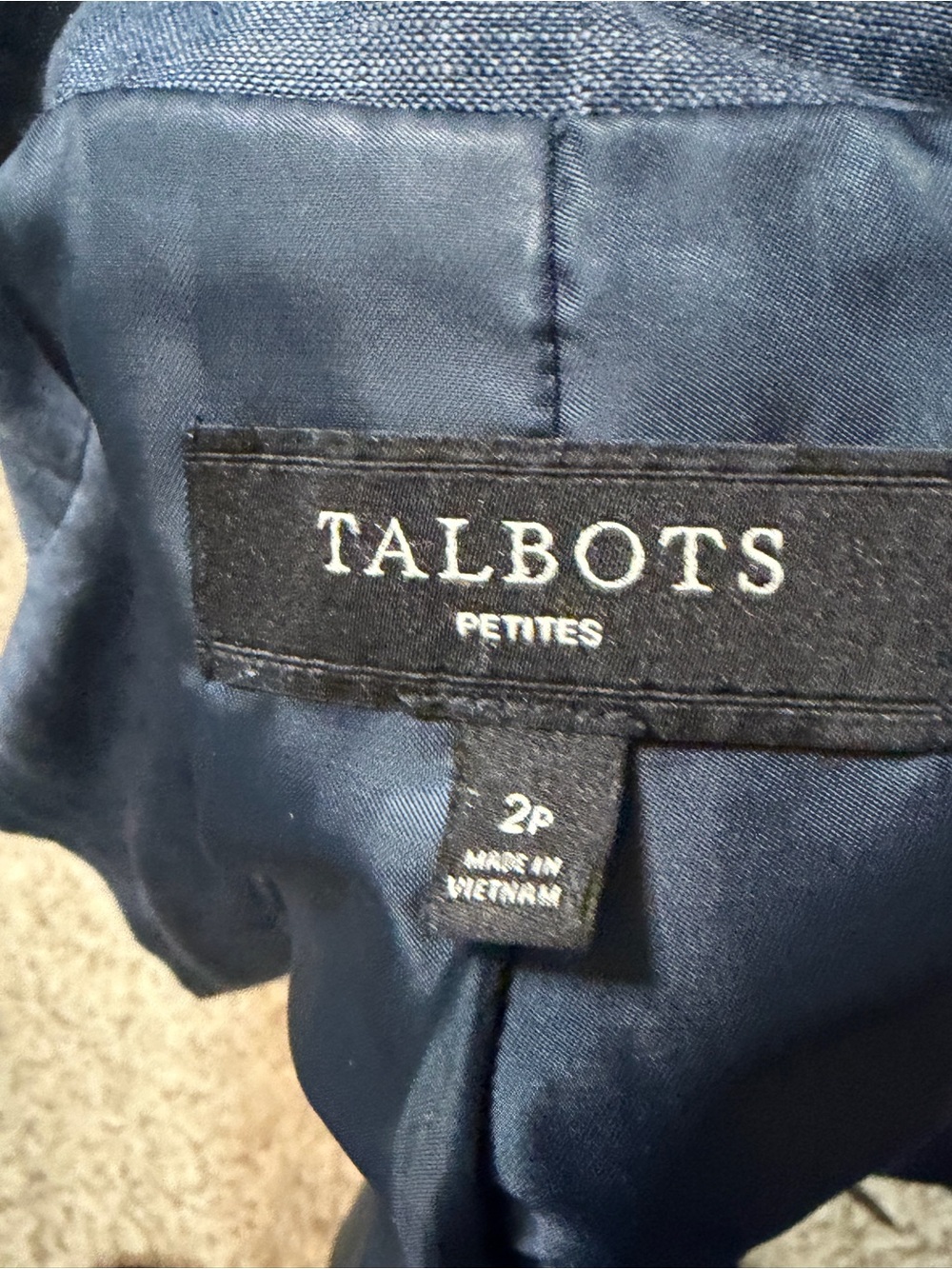 Talbots Blue Open-Front Blazer - Picture 4 of 4